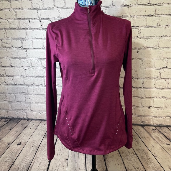 Avia 1/4 Zip Athletic Top  Pink Small - Picture 1 of 10